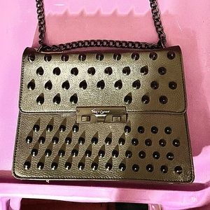 Foley & corina black studded bag